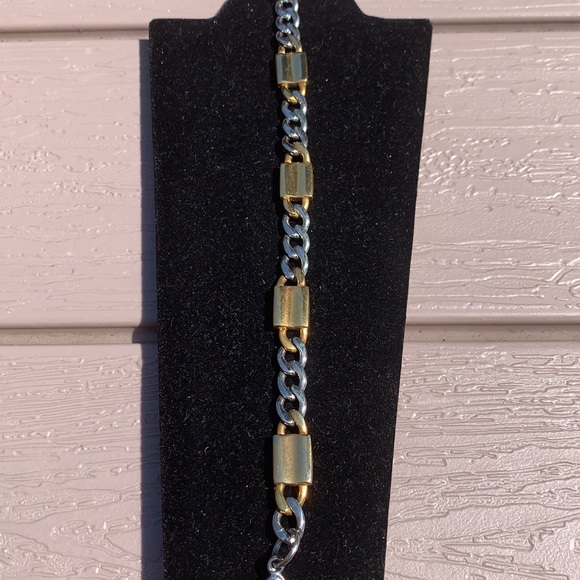 New Two Tone Stainless Steel Link Bracelet - Picture 5 of 9